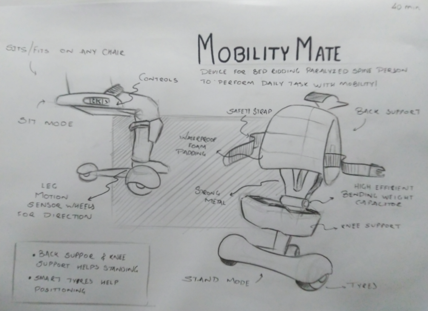 Student concept sketch from last week's OLP Club challenge