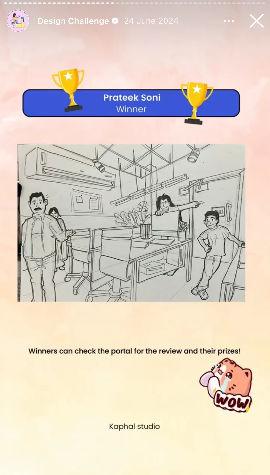 OLP Club weekly design challenge winner announcement